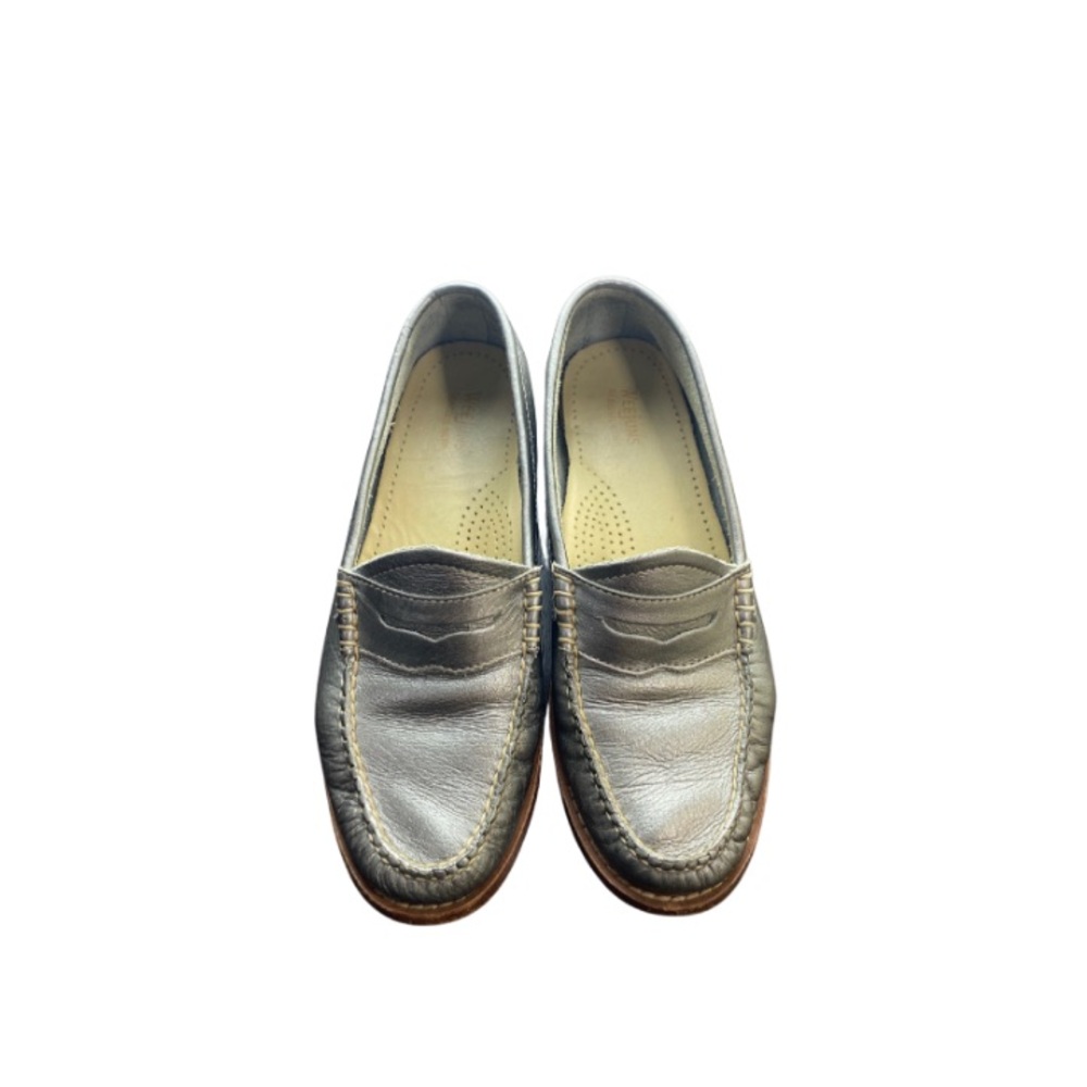 G.H. Bass & Co. Weejun’s Women's Whitney Penny Loafer Size 6.5 Metallic Silver - Picture 3 of 6